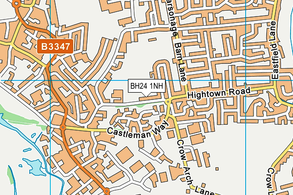 BH24 1NH map - OS VectorMap District (Ordnance Survey) BH24 1NH map - OS VectorMap District (Ordnance Survey)