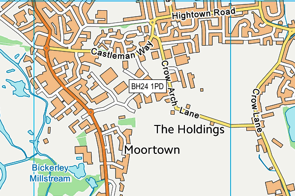BH24 1PD map - OS VectorMap District (Ordnance Survey) BH24 1PD map - OS VectorMap District (Ordnance Survey)