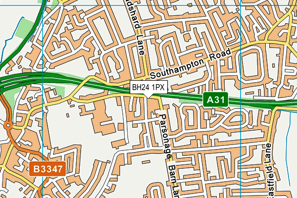 BH24 1PX map - OS VectorMap District (Ordnance Survey) BH24 1PX map - OS VectorMap District (Ordnance Survey)