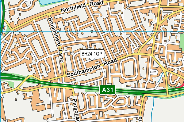 BH24 1QP map - OS VectorMap District (Ordnance Survey) BH24 1QP map - OS VectorMap District (Ordnance Survey)