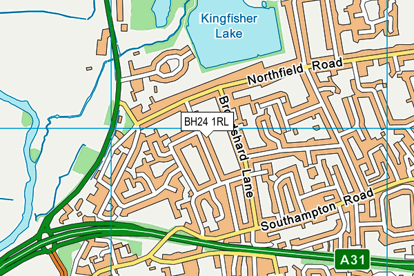 BH24 1RL map - OS VectorMap District (Ordnance Survey) BH24 1RL map - OS VectorMap District (Ordnance Survey)