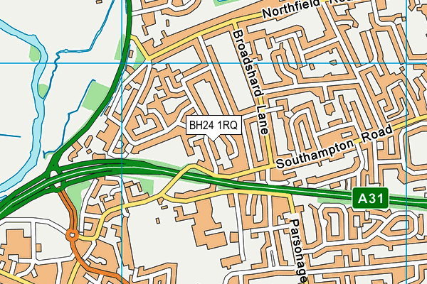 BH24 1RQ map - OS VectorMap District (Ordnance Survey) BH24 1RQ map - OS VectorMap District (Ordnance Survey)