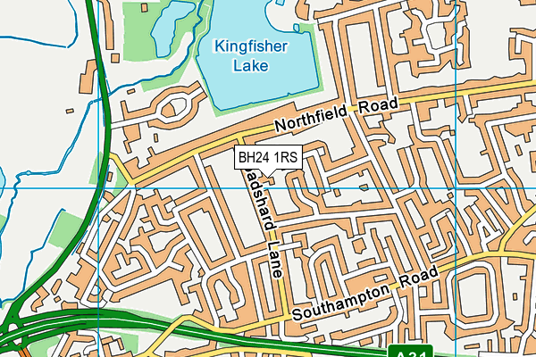 BH24 1RS map - OS VectorMap District (Ordnance Survey) BH24 1RS map - OS VectorMap District (Ordnance Survey)
