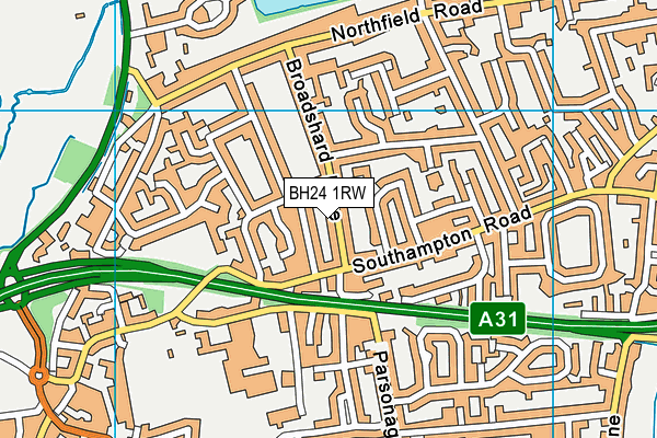 BH24 1RW map - OS VectorMap District (Ordnance Survey) BH24 1RW map - OS VectorMap District (Ordnance Survey)
