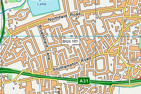 BH24 1RY map - OS VectorMap District (Ordnance Survey) BH24 1RY map - OS VectorMap District (Ordnance Survey)