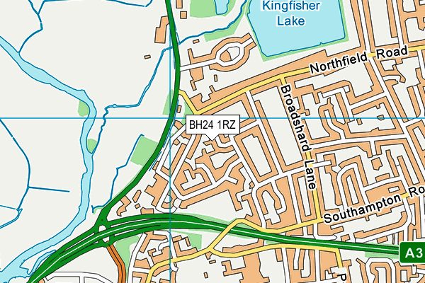 BH24 1RZ map - OS VectorMap District (Ordnance Survey) BH24 1RZ map - OS VectorMap District (Ordnance Survey)