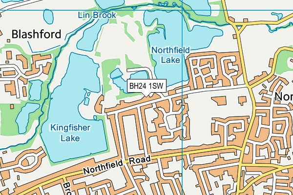BH24 1SW map - OS VectorMap District (Ordnance Survey) BH24 1SW map - OS VectorMap District (Ordnance Survey)