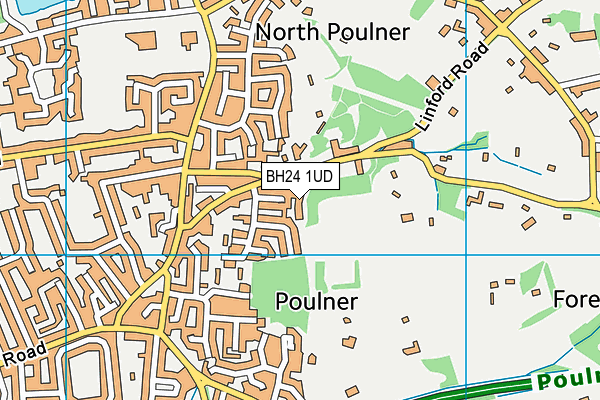 BH24 1UD map - OS VectorMap District (Ordnance Survey) BH24 1UD map - OS VectorMap District (Ordnance Survey)