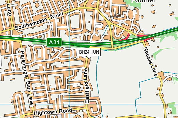 BH24 1UN map - OS VectorMap District (Ordnance Survey) BH24 1UN map - OS VectorMap District (Ordnance Survey)