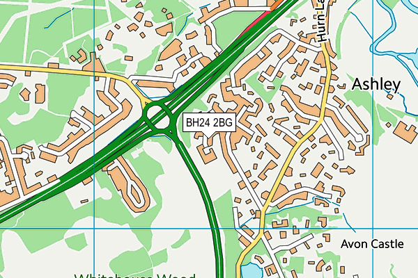 BH24 2BG map - OS VectorMap District (Ordnance Survey) BH24 2BG map - OS VectorMap District (Ordnance Survey)