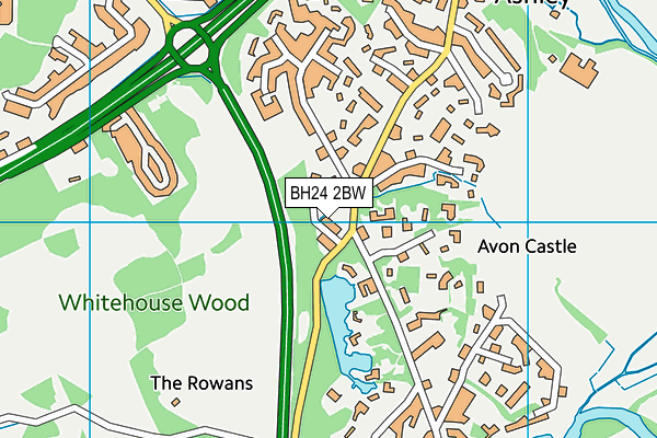 BH24 2BW map - OS VectorMap District (Ordnance Survey) BH24 2BW map - OS VectorMap District (Ordnance Survey)