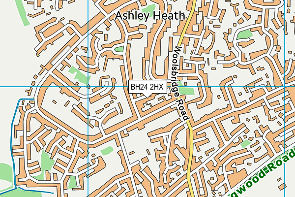 BH24 2HX map - OS VectorMap District (Ordnance Survey) BH24 2HX map - OS VectorMap District (Ordnance Survey)