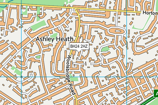 BH24 2HZ map - OS VectorMap District (Ordnance Survey) BH24 2HZ map - OS VectorMap District (Ordnance Survey)
