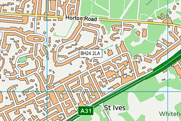 BH24 2LA map - OS VectorMap District (Ordnance Survey) BH24 2LA map - OS VectorMap District (Ordnance Survey)