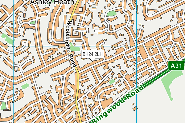 BH24 2LH map - OS VectorMap District (Ordnance Survey) BH24 2LH map - OS VectorMap District (Ordnance Survey)