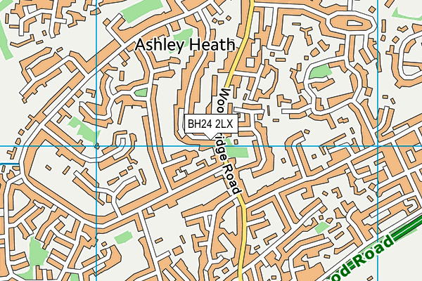 BH24 2LX map - OS VectorMap District (Ordnance Survey) BH24 2LX map - OS VectorMap District (Ordnance Survey)