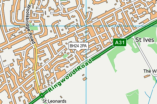 BH24 2PA map - OS VectorMap District (Ordnance Survey) BH24 2PA map - OS VectorMap District (Ordnance Survey)