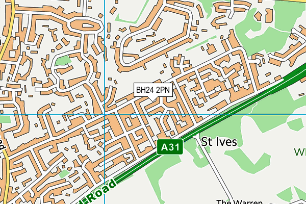BH24 2PN map - OS VectorMap District (Ordnance Survey) BH24 2PN map - OS VectorMap District (Ordnance Survey)