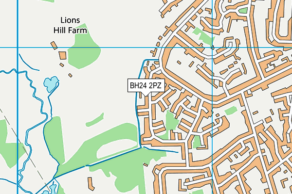 BH24 2PZ map - OS VectorMap District (Ordnance Survey) BH24 2PZ map - OS VectorMap District (Ordnance Survey)
