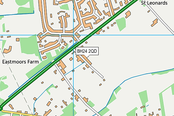BH24 2QD map - OS VectorMap District (Ordnance Survey) BH24 2QD map - OS VectorMap District (Ordnance Survey)