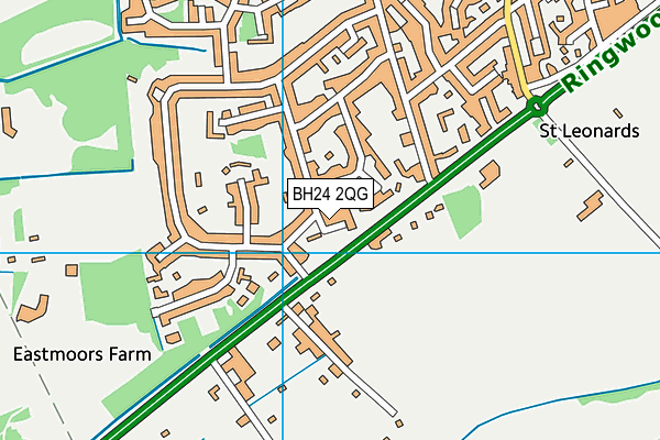 BH24 2QG map - OS VectorMap District (Ordnance Survey) BH24 2QG map - OS VectorMap District (Ordnance Survey)