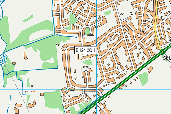 BH24 2QH map - OS VectorMap District (Ordnance Survey) BH24 2QH map - OS VectorMap District (Ordnance Survey)