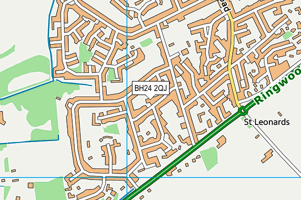 BH24 2QJ map - OS VectorMap District (Ordnance Survey) BH24 2QJ map - OS VectorMap District (Ordnance Survey)