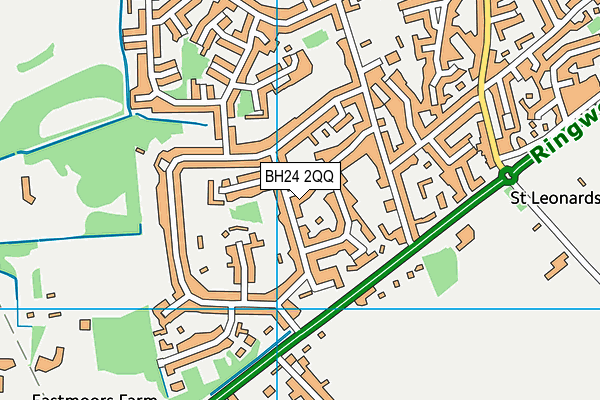 BH24 2QQ map - OS VectorMap District (Ordnance Survey) BH24 2QQ map - OS VectorMap District (Ordnance Survey)