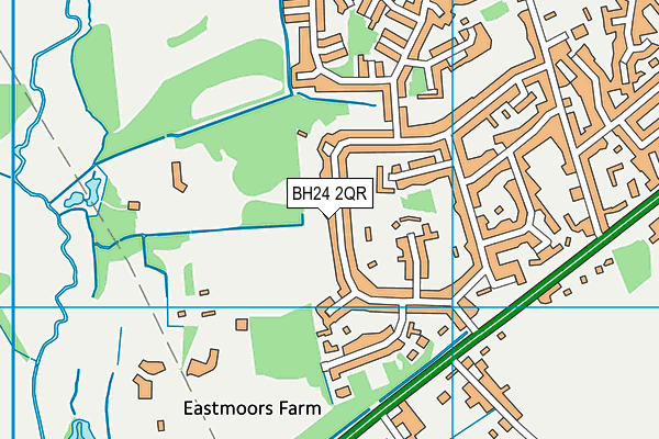 BH24 2QR map - OS VectorMap District (Ordnance Survey) BH24 2QR map - OS VectorMap District (Ordnance Survey)