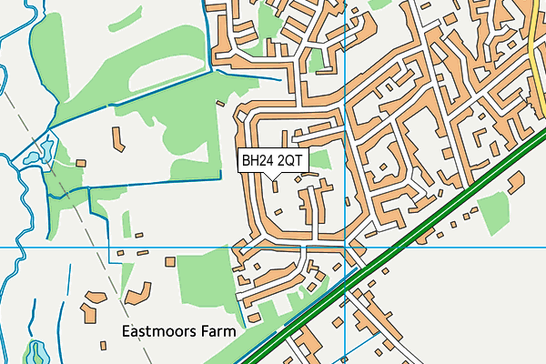 BH24 2QT map - OS VectorMap District (Ordnance Survey) BH24 2QT map - OS VectorMap District (Ordnance Survey)