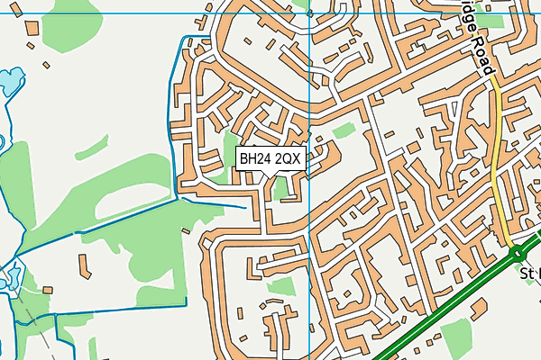 BH24 2QX map - OS VectorMap District (Ordnance Survey) BH24 2QX map - OS VectorMap District (Ordnance Survey)