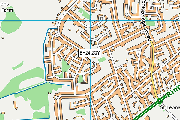 BH24 2QY map - OS VectorMap District (Ordnance Survey) BH24 2QY map - OS VectorMap District (Ordnance Survey)
