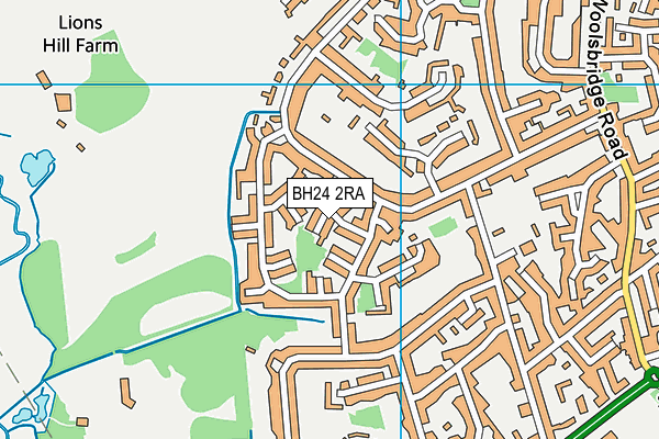 BH24 2RA map - OS VectorMap District (Ordnance Survey) BH24 2RA map - OS VectorMap District (Ordnance Survey)