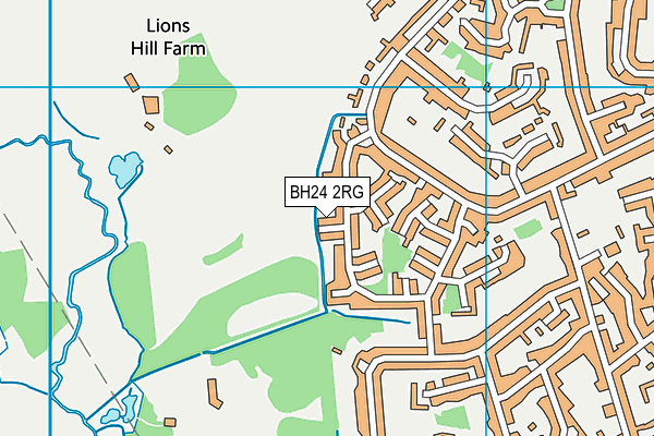 BH24 2RG map - OS VectorMap District (Ordnance Survey) BH24 2RG map - OS VectorMap District (Ordnance Survey)