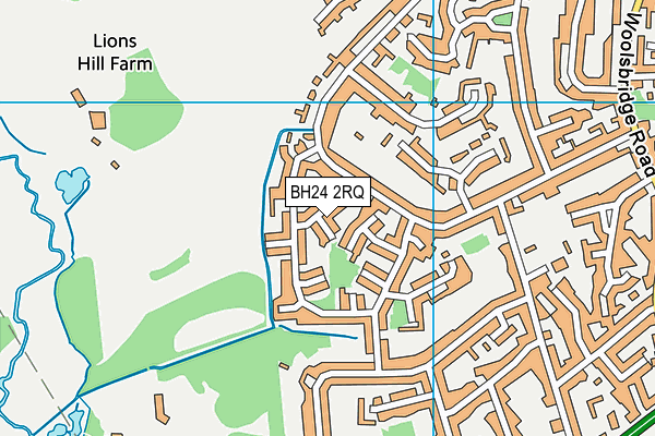 BH24 2RQ map - OS VectorMap District (Ordnance Survey) BH24 2RQ map - OS VectorMap District (Ordnance Survey)