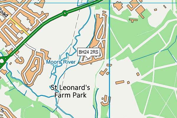 BH24 2RS map - OS VectorMap District (Ordnance Survey) BH24 2RS map - OS VectorMap District (Ordnance Survey)