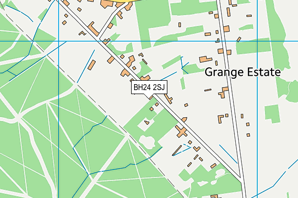 BH24 2SJ map - OS VectorMap District (Ordnance Survey) BH24 2SJ map - OS VectorMap District (Ordnance Survey)