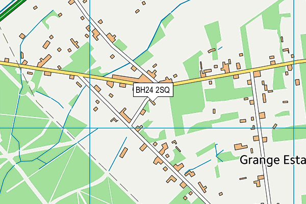 BH24 2SQ map - OS VectorMap District (Ordnance Survey) BH24 2SQ map - OS VectorMap District (Ordnance Survey)