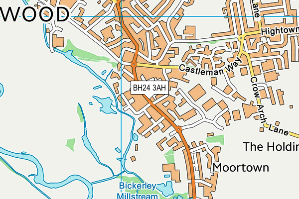 BH24 3AH map - OS VectorMap District (Ordnance Survey) BH24 3AH map - OS VectorMap District (Ordnance Survey)