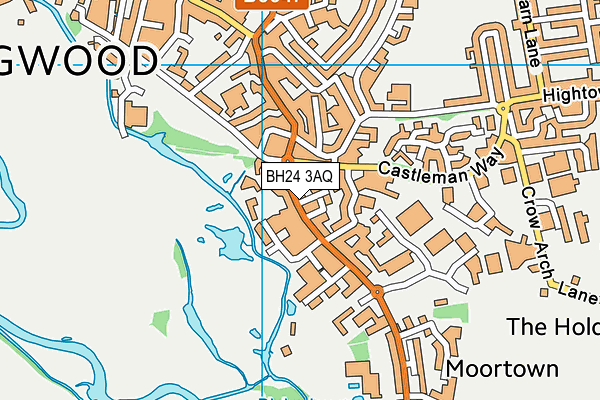 BH24 3AQ map - OS VectorMap District (Ordnance Survey) BH24 3AQ map - OS VectorMap District (Ordnance Survey)