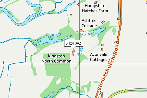 BH24 3AZ map - OS VectorMap District (Ordnance Survey) BH24 3AZ map - OS VectorMap District (Ordnance Survey)