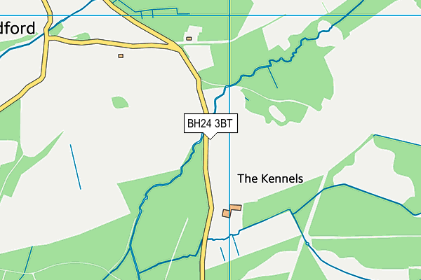 BH24 3BT map - OS VectorMap District (Ordnance Survey) BH24 3BT map - OS VectorMap District (Ordnance Survey)