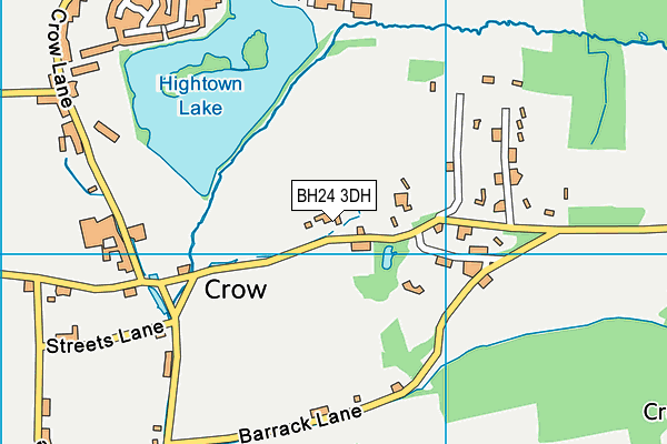 BH24 3DH map - OS VectorMap District (Ordnance Survey) BH24 3DH map - OS VectorMap District (Ordnance Survey)