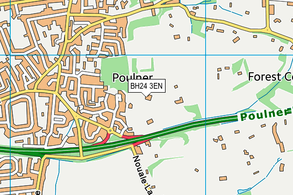 BH24 3EN map - OS VectorMap District (Ordnance Survey) BH24 3EN map - OS VectorMap District (Ordnance Survey)