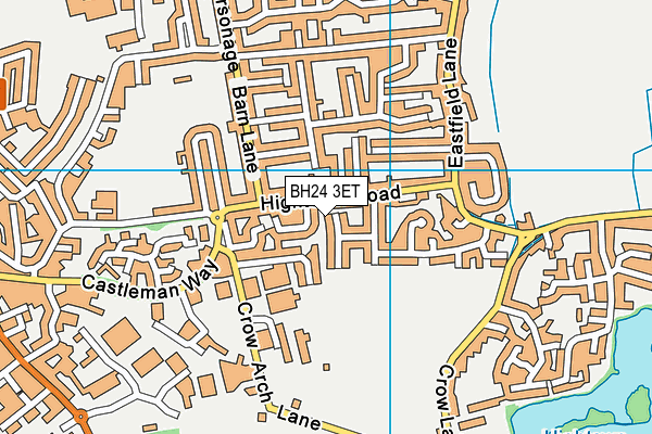 BH24 3ET map - OS VectorMap District (Ordnance Survey) BH24 3ET map - OS VectorMap District (Ordnance Survey)