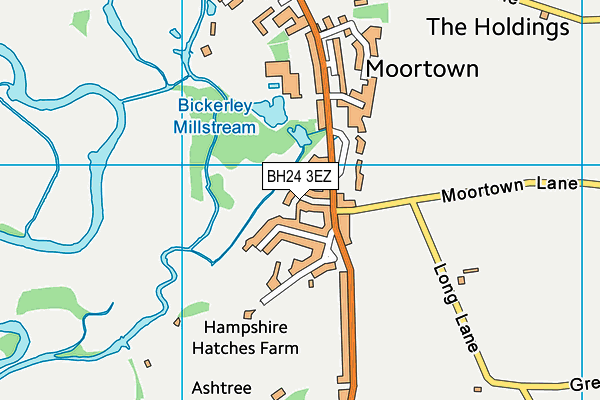 BH24 3EZ map - OS VectorMap District (Ordnance Survey) BH24 3EZ map - OS VectorMap District (Ordnance Survey)