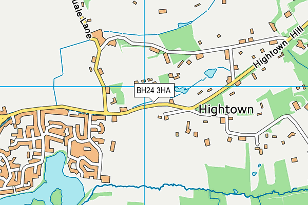 BH24 3HA map - OS VectorMap District (Ordnance Survey) BH24 3HA map - OS VectorMap District (Ordnance Survey)