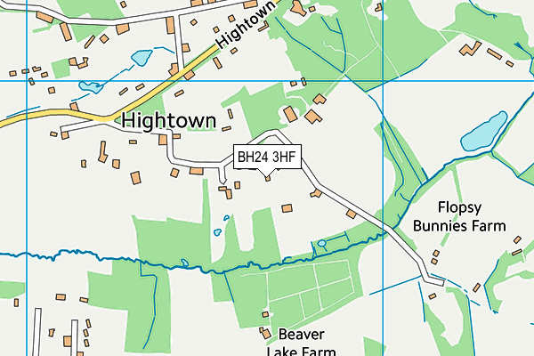 BH24 3HF map - OS VectorMap District (Ordnance Survey) BH24 3HF map - OS VectorMap District (Ordnance Survey)