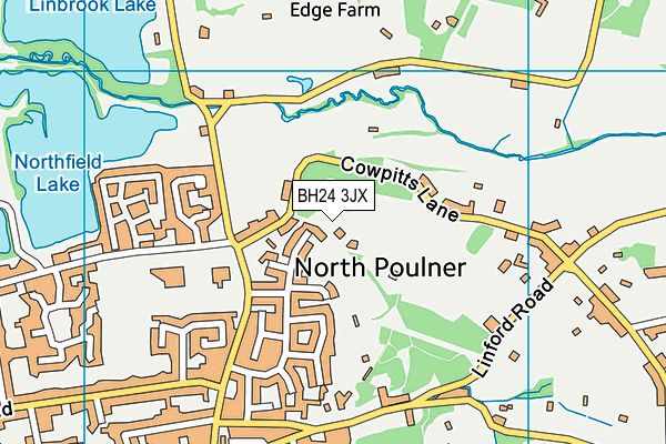 BH24 3JX map - OS VectorMap District (Ordnance Survey) BH24 3JX map - OS VectorMap District (Ordnance Survey)