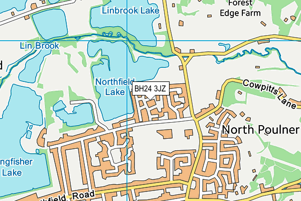 BH24 3JZ map - OS VectorMap District (Ordnance Survey) BH24 3JZ map - OS VectorMap District (Ordnance Survey)